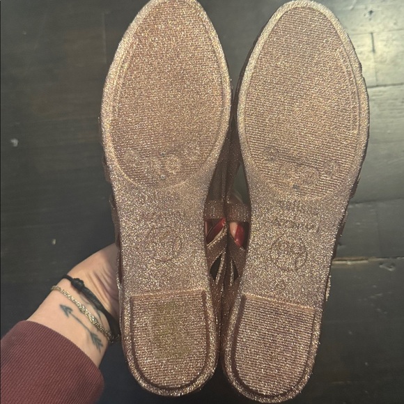 Melissa Jean & Jason Wu VII Rose Gold Flats - Picture 4 of 4